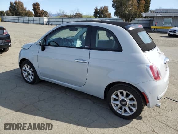 ✅ 2017 FIAT 500 Pop • VIN: 3C3CFFLR8HT544001 • Lot: 49468035. Listed on Copart with 57,079 mi. Free auction sales archive from the USA and detailed vehicle history report at DreamBid. Image 2.
