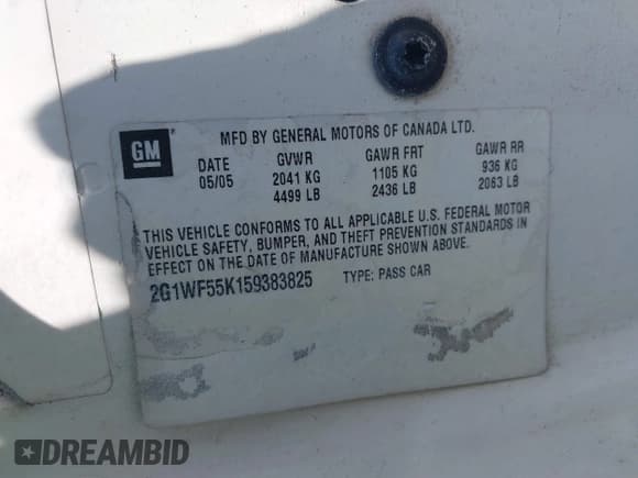 ✅ 2005 Chevrolet Impala Police Police • VIN: 2G1WF55K159383825 • Lot: 42270136. Wystawiony na IAAI z przebiegiem Nie podano. Bezpłatny archiwum sprzedaży aukcyjnych z USA i szczegółowy raport historii pojazdu na DreamBid. Zdjęcie 9.