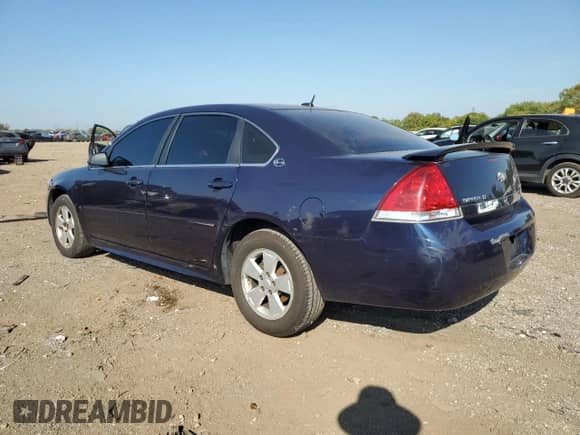 2009 Chevrolet Impala LT with VIN 2G1WT57K491204350, listed as a Copart auction lot 80643075 with 129,812 mi miles and Salvage title. Bid and sale history available at DreamBid. Image 2.