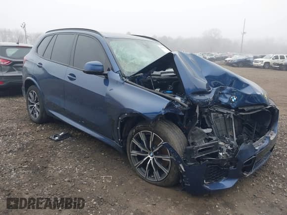 ✅ 2023 BMW X5 xDrive40i • VIN: 5UXCR6C08P9N95511 • Lot: 41901359. Listed on IAAI with 55,662 mi. Free auction sales archive from the USA and detailed vehicle history report at DreamBid. Image 1.