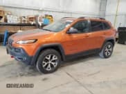 ✅ 2015 Jeep Cherokee Trailhawk • VIN: 1C4PJMBB2FW636412 • Lot: 60852245. Listed on Copart with 102,958 mi. Free auction sales archive from the USA and detailed vehicle history report at DreamBid. Image 1.