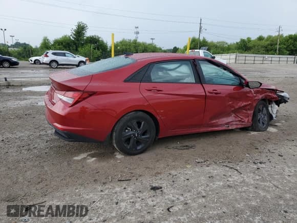 ✅ 2022 Hyundai Elantra Blue • VIN: KMHLM4AJ9NU014507 • Lot: 64955575. Listed on Copart with 16,635 mi. Free auction sales archive from the USA and detailed vehicle history report at DreamBid. Image 3.