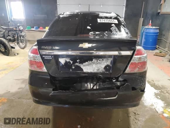 2009 Chevrolet Aveo 1LT z VIN KL1TD56E29B626627, wystawiony jako Copart lot #87475664 z przebiegiem 68 994 mil mil oraz Szkoda całkowita • Salvage title. Historia ofert i sprzedaży dostępna na DreamBid. Obrazek 6.