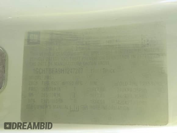 ✅ 2017 Chevrolet Colorado 4WD Work Truck • VIN: 1GCHTBEA9H1247207 • Лот: 41249068. Опубликован ранее на IAAI с пробегом 127 716 миль. Бесплатный доступ к архиву аукционных продаж из США и подробный отчёт об истории автомобиля на DreamBid. Изображение 9.