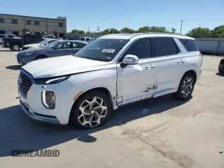 ✅ 2021 Hyundai Palisade Calligraphy • VIN: KM8R74HE0MU295931 • Лот: 72818724. Размещён на Copart с пробегом 46 480 миль миль. Получите бесплатный доступ к архиву аукционных продаж из США и посмотрите подробный отчёт об истории автомобиля на DreamBid. Изображение 1.