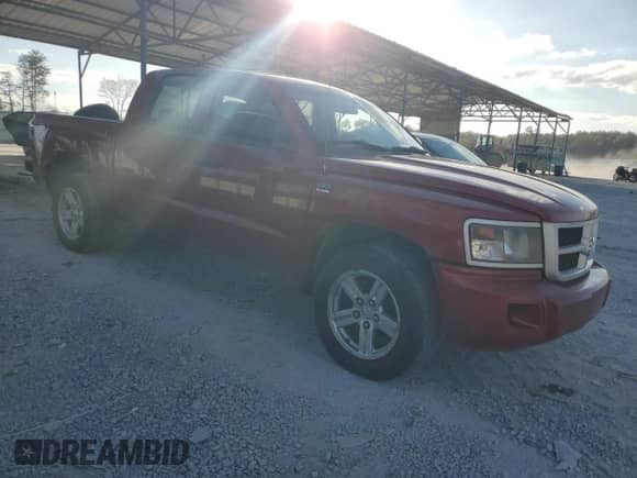 2010 Dodge Dakota SXT with VIN 1D7CW3GP0AS107674, listed as a Copart auction lot 79161534 with 181,681 mi miles and Salvage title. Bid and sale history available at DreamBid. Image 4.