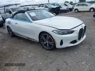 ✅ 2022 BMW 4 Series 430i • VIN: WBA23AT03NCJ63617 • Лот: 42749027. Опубликован ранее на IAAI с пробегом 44 754 миль. Бесплатный доступ к архиву аукционных продаж из США и подробный отчёт об истории автомобиля на DreamBid. Изображение 1.