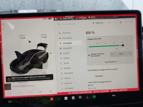 ✅ 2022 Tesla Model 3 Performance • VIN: 5YJ3E1ECXNF262138 • Lot: 43696054. Listed on IAAI with 109,940 mi. Free auction sales archive from the USA and detailed vehicle history report at DreamBid. Image 18.