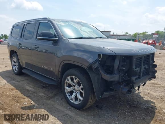 ✅ 2023 Jeep Wagoneer Series II Carbide • VIN: 1C4SJVBPXPS515874 • Lot: 42536034. Listed on IAAI with 56,284 mi. Free auction sales archive from the USA and detailed vehicle history report at DreamBid. Image 1.