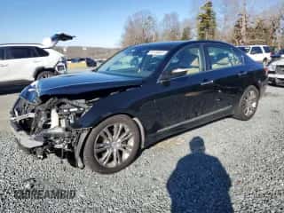 2011 Hyundai Genesis with VIN KMHGC4DF7BU114287, listed as a Copart auction lot 80150663 with 179,603 mi miles and Salvage title. Bid and sale history available at DreamBid. Image 1.
