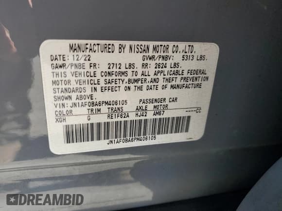 ✅ 2023 Nissan ARIYA Engage • VIN: JN1AF0BA6PM406105 • Lot: 87304785. Wystawiony na Copart z przebiegiem 47 407 mil. Bezpłatny archiwum sprzedaży aukcyjnych z USA i szczegółowy raport historii pojazdu na DreamBid. Zdjęcie 13.