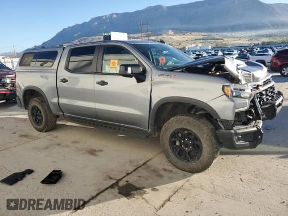 2023 Chevrolet Silverado 1500 ZR2 with VIN 3GCUDHEL0PG253929, listed as a Copart auction lot 85108695 with Not provided miles and Salvage title. Bid and sale history available at DreamBid. Image 4.
