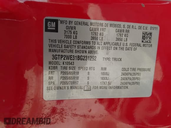 ✅ 2011 GMC Sierra 1500 SLT • VIN: 3GTP2WE31BG231292 • Лот: 42543137. Опубликован ранее на IAAI с пробегом 178 238 миль. Бесплатный доступ к архиву аукционных продаж из США и подробный отчёт об истории автомобиля на DreamBid. Изображение 9.