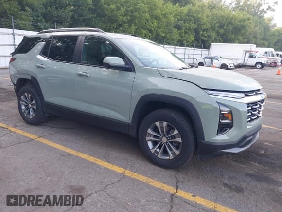 ✅ 2025 Chevrolet Equinox AWD LT • VIN: 3GNAXPEG3SL169845 • Lot: 42981582. Wystawiony na IAAI z przebiegiem 20 388 mil. Bezpłatny archiwum sprzedaży aukcyjnych z USA i szczegółowy raport historii pojazdu na DreamBid. Zdjęcie 1.