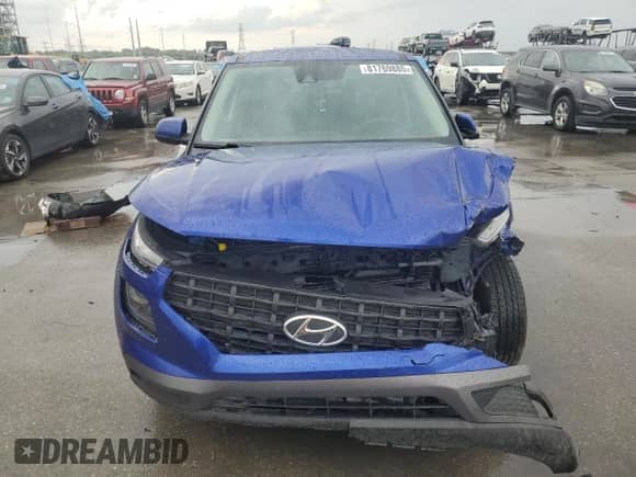 2021 Hyundai Venue SE z VIN KMHRB8A35MU069754, wystawiony jako Copart lot #81769885 z przebiegiem Nie podano mil oraz Szkoda całkowita • Salvage title. Historia ofert i sprzedaży dostępna na DreamBid. Obrazek 5.