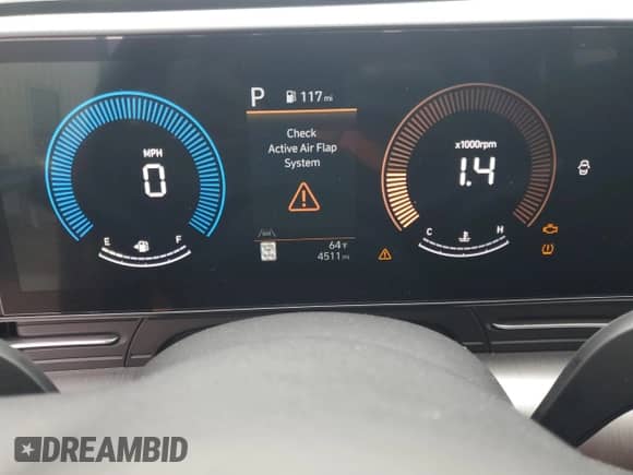 2024 Hyundai Kona SEL with VIN KM8HB3AB6RU097169, listed as a Copart auction lot 83706784 with 4,511 mi miles and Salvage title. Bid and sale history available at DreamBid. Image 9.