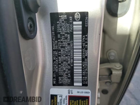 ✅ 2016 Toyota Avalon XLE Plus • VIN: 4T1BK1EBXGU229075 • Lot: 91312305. Wystawiony na Copart z przebiegiem 27 731 mil. Bezpłatny archiwum sprzedaży aukcyjnych z USA i szczegółowy raport historii pojazdu na DreamBid. Zdjęcie 12.