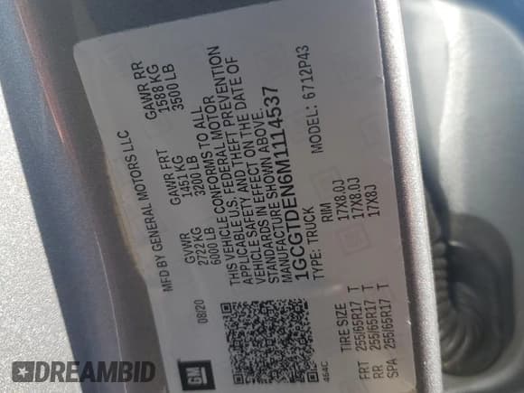 ✅ 2021 Chevrolet Colorado 4WD Z71 • VIN: 1GCGTDEN6M1114537 • Лот: 90623775. Опубликован ранее на Copart с пробегом 17 790 миль. Бесплатный доступ к архиву аукционных продаж из США и подробный отчёт об истории автомобиля на DreamBid. Изображение 12.