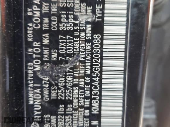 2016 Hyundai Tucson SE z VIN KM8J3CA45GU203088, wystawiony jako Copart lot #80437105 z przebiegiem 120 941 mil mil oraz Szkoda całkowita • Salvage title. Historia ofert i sprzedaży dostępna na DreamBid. Obrazek 13.