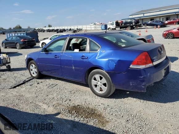 2007 Chevrolet Impala LT with VIN 2G1WT58K179193918, listed as a Copart auction lot 87055855 with Not provided miles and Salvage title. Bid and sale history available at DreamBid. Image 2.