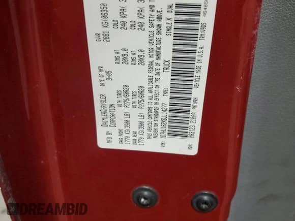 2006 Dodge 1500 SLT z VIN 1D7HU162X6J114277, wystawiony jako Copart lot #86537954 z przebiegiem 167 712 mil mil oraz Czysty tytuł • Clean title. Historia ofert i sprzedaży dostępna na DreamBid. Obrazek 12.