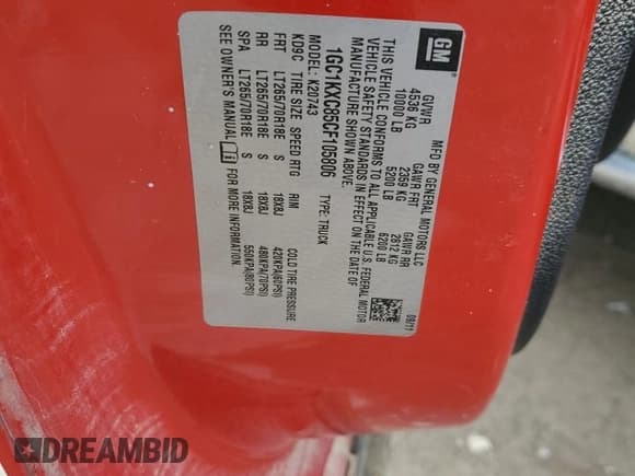 ✅ 2012 Chevrolet Silverado 2500HD LT • VIN: 1GC1KXC85CF105806 • Lot: 46552525. Wystawiony na Copart z przebiegiem Nie podano. Bezpłatny archiwum sprzedaży aukcyjnych z USA i szczegółowy raport historii pojazdu na DreamBid. Zdjęcie 12.