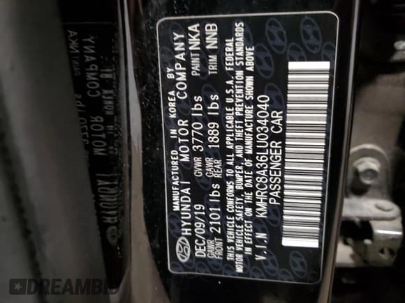 ✅ 2020 Hyundai Venue SEL • VIN: KMHRC8A36LU034040 • Lot: 80220714. Listed on Copart with 86,797 mi. Free auction sales archive from the USA and detailed vehicle history report at DreamBid. Image 13.