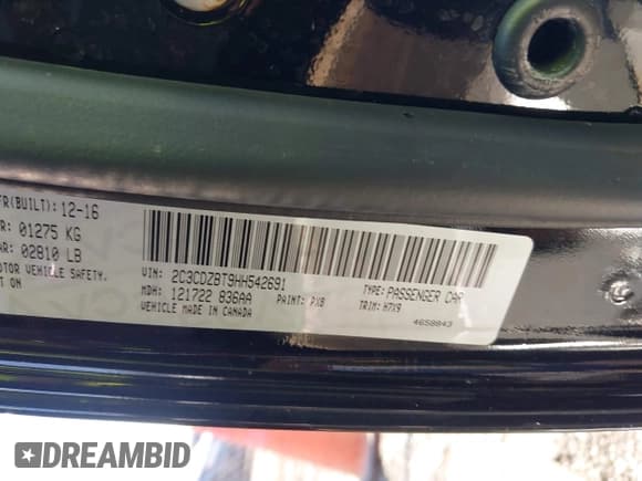 ✅ 2017 Dodge Challenger R/T • VIN: 2C3CDZBT9HH542691 • Lot: 43327898. Wystawiony na IAAI z przebiegiem 106 447 mil. Bezpłatny archiwum sprzedaży aukcyjnych z USA i szczegółowy raport historii pojazdu na DreamBid. Zdjęcie 9.