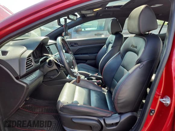 ✅ 2019 Hyundai Elantra Sport • VIN: KMHD04LB3KU837029 • Lot: 65980765. Listed on Copart with 111,837 mi. Free auction sales archive from the USA and detailed vehicle history report at DreamBid. Image 7.