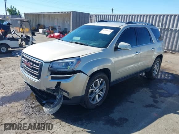 ✅ 2013 GMC Acadia SLT • VIN: 1GKKVSKD4DJ175913 • Lot: 43398448. Listed on IAAI with 90,063 mi. Free auction sales archive from the USA and detailed vehicle history report at DreamBid. Image 2.