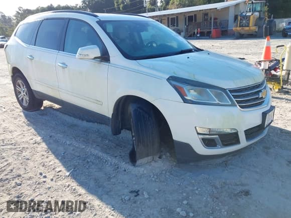 ✅ 2015 Chevrolet Traverse LT • VIN: 1GNKRHKD9FJ109998 • Lot: 43202442. Listed on IAAI with Not provided. Free auction sales archive from the USA and detailed vehicle history report at DreamBid. Image 1.
