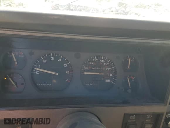 ✅ 1991 Jeep Cherokee • VIN: 1J4FJ58S4ML640883 • Lot: 66574145. Listed on Copart with 340,846 mi. Free auction sales archive from the USA and detailed vehicle history report at DreamBid. Image 9.