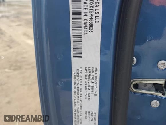 ✅ 2023 Dodge Charger R/T • VIN: 2C3CDXCT5PH656026 • Lot: 71452814. Wystawiony na Copart z przebiegiem 24 964 mil. Bezpłatny archiwum sprzedaży aukcyjnych z USA i szczegółowy raport historii pojazdu na DreamBid. Zdjęcie 14.