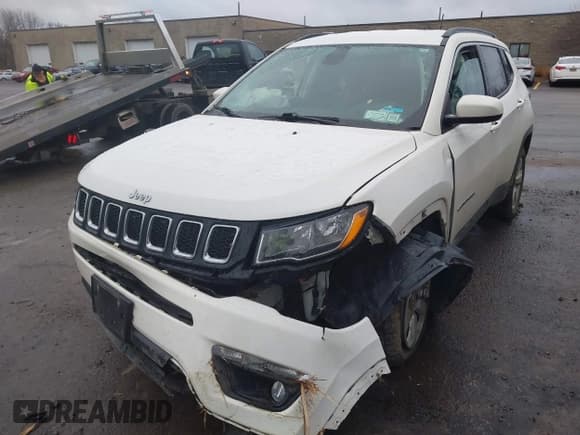 ✅ 2021 Jeep Compass Latitude • VIN: 3C4NJDBB1MT569831 • Lot: 43651737. Listed on IAAI with 87,223 mi. Free auction sales archive from the USA and detailed vehicle history report at DreamBid. Image 6.