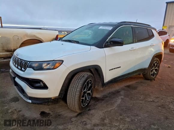 ✅ 2025 Jeep Compass Limited • VIN: 3C4NJDCN2ST512169 • Lot: 95089695. Listed on Copart with 29,744 mi. Free auction sales archive from the USA and detailed vehicle history report at DreamBid. Image 1.