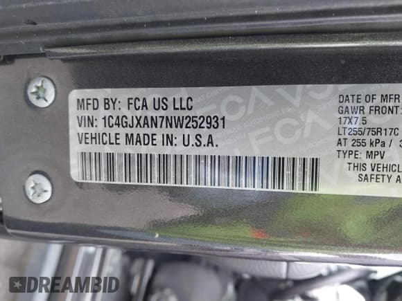 ✅ 2022 Jeep Wrangler Willys Sport • VIN: 1C4GJXAN7NW252931 • Lot: 40972143. Listed on IAAI with 12,823 mi. Free auction sales archive from the USA and detailed vehicle history report at DreamBid. Image 9.