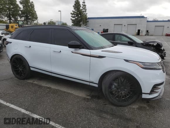 ✅ 2020 Land Rover Range Rover Velar R-Dynamic S • VIN: SALYK2FVXLA289875 • Lot: 48615355. Listed on Copart with 60,654 mi. Free auction sales archive from the USA and detailed vehicle history report at DreamBid. Image 4.