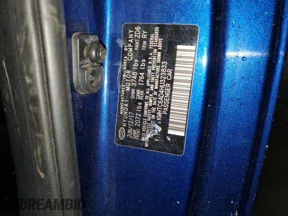 2017 Hyundai Veloster с VIN KMHTC6AD4HU323833, выставлен на аукционе Copart как лот 61636793 с пробегом 86 431 миль миль и . История ставок и продаж доступна на DreamBid. Изображение 12.