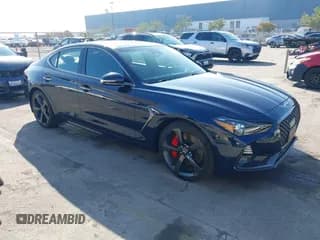 ✅ 2020 Genesis G70 3.3T • VIN: KMTG34LE1LU053230 • Lot: 43811061. Listed on IAAI with 33,832 mi. Free auction sales archive from the USA and detailed vehicle history report at DreamBid. Image 1.
