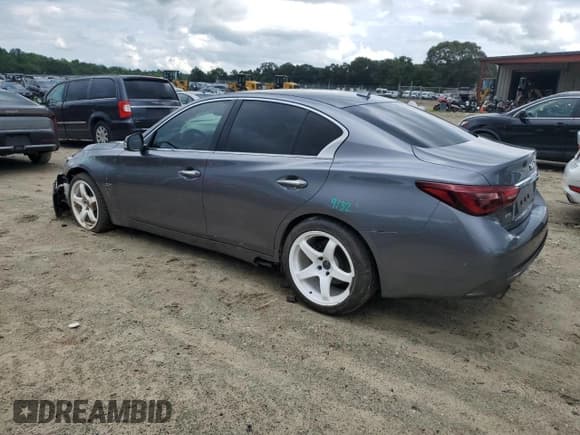 ✅ 2019 Infiniti Q50 Signature Edition • VIN: JN1EV7AR2KM555978 • Lot: 64946075. Listed on Copart with 55,583 mi. Free auction sales archive from the USA and detailed vehicle history report at DreamBid. Image 2.