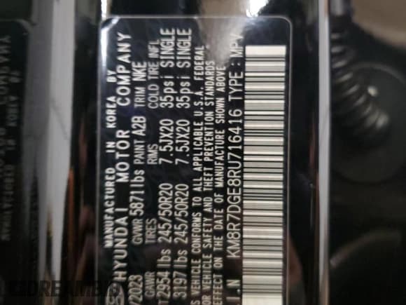 ✅ 2024 Hyundai Palisade Calligraphy • VIN: KM8R7DGE8RU716416 • Лот: 82654664. Опубликован ранее на Copart с пробегом 17 190 миль. Бесплатный доступ к архиву аукционных продаж из США и подробный отчёт об истории автомобиля на DreamBid. Изображение 13.