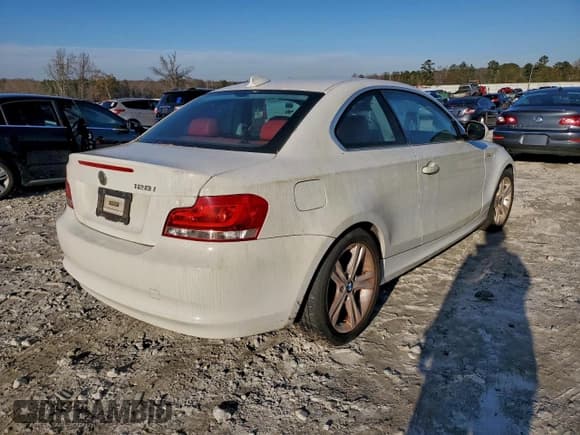 ✅ 2013 BMW 1 Series 128i • VIN: WBAUP7C59DVP24952 • Lot: 96901785. Listed on Copart with Not provided. Free auction sales archive from the USA and detailed vehicle history report at DreamBid. Image 3.
