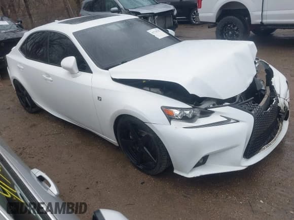 ✅ 2014 Lexus IS 350 • VIN: JTHCE1D27E5002272 • Lot: 41726762. Listed on IAAI with 83,008 mi. Free auction sales archive from the USA and detailed vehicle history report at DreamBid. Image 1.
