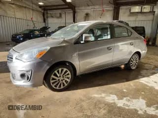 ✅ 2018 Mitsubishi Mirage ES • VIN: ML32F3FJ0JHF06848 • Lot: 92501255. Listed on Copart with 80,750 mi. Free auction sales archive from the USA and detailed vehicle history report at DreamBid. Image 1.