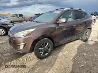 ✅ 2014 Hyundai Tucson Walking Dead Edition • VIN: KM8JUCAG1EU916980 • Lot: 87048445. Listed on Copart with 141,650 mi. Free auction sales archive from the USA and detailed vehicle history report at DreamBid. Image 1.