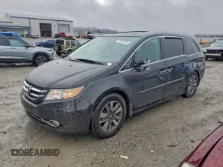✅ 2015 Honda Odyssey Touring Elite • VIN: 5FNRL5H99FB039386 • Lot: 93526885. Listed on Copart with 168,650 mi. Free auction sales archive from the USA and detailed vehicle history report at DreamBid. Image 1.