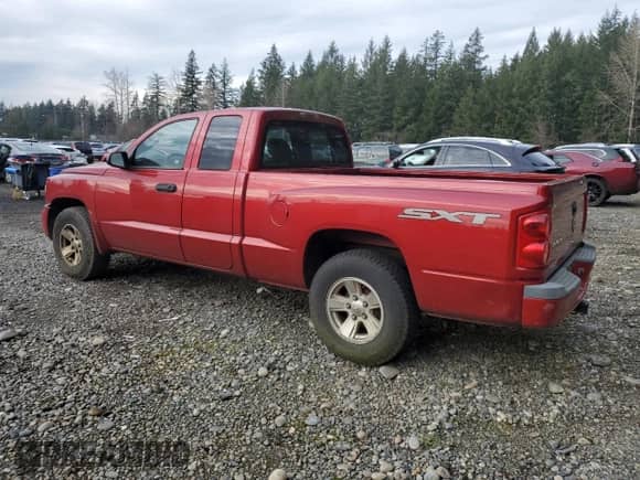 2008 Dodge Dakota Bighorn/Lonestar with VIN 1D7HE32K98S505285, listed as a Copart auction lot 41872345 with 205,654 mi miles and Salvage title. Bid and sale history available at DreamBid. Image 2.