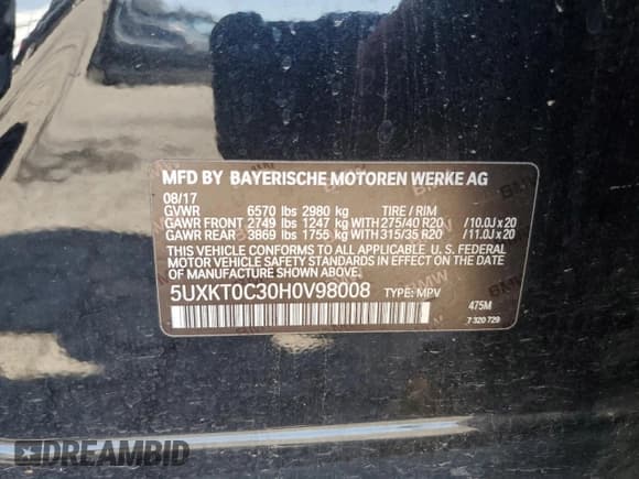 ✅ 2017 BMW X5 xDrive40e • VIN: 5UXKT0C30H0V98008 • Лот: 84608105. Опубликован ранее на Copart с пробегом 143 794 миль. Бесплатный доступ к архиву аукционных продаж из США и подробный отчёт об истории автомобиля на DreamBid. Изображение 13.