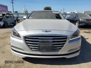 2016 Hyundai Genesis 3.8L z VIN KMHGN4JE8GU116353, wystawiony jako Copart lot #75102484 z przebiegiem 66 605 mil mil oraz Szkoda całkowita • Salvage title. Historia ofert i sprzedaży dostępna na DreamBid. Obrazek 5.