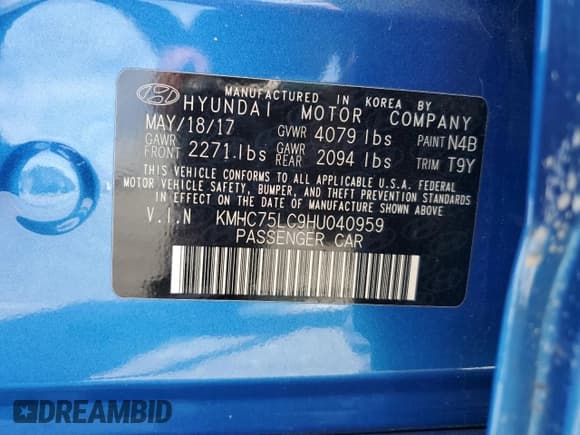 ✅ 2017 Hyundai Ioniq SEL • VIN: KMHC75LC9HU040959 • Lot: 50419565. Wystawiony na Copart z przebiegiem 70 343 mil. Bezpłatny archiwum sprzedaży aukcyjnych z USA i szczegółowy raport historii pojazdu na DreamBid. Zdjęcie 13.